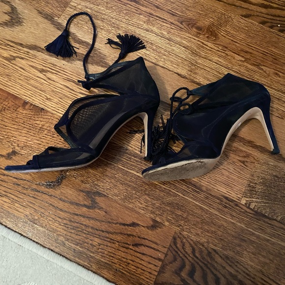 Marion Parke navy mesh heel - Picture 2 of 5